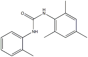 1-(2-methylphenyl)-3-(2,4,6-trimethylphenyl)urea 化学構造式