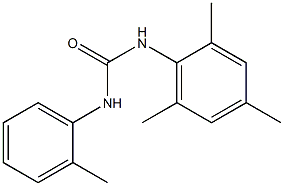 1-(2-methylphenyl)-3-(2,4,6-trimethylphenyl)urea,,结构式