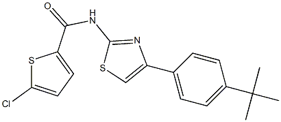 N-[4-(4-tert-butylphenyl)-1,3-thiazol-2-yl]-5-chlorothiophene-2-carboxamide