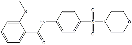 2-methylsulfanyl-N-(4-morpholin-4-ylsulfonylphenyl)benzamide