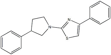 4-phenyl-2-(3-phenylpyrrolidin-1-yl)-1,3-thiazole