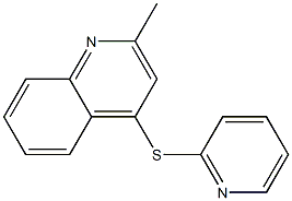 2-methyl-4-pyridin-2-ylsulfanylquinoline,,结构式