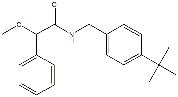 N-[(4-tert-butylphenyl)methyl]-2-methoxy-2-phenylacetamide Structure