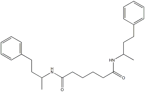 N,N'-bis(4-phenylbutan-2-yl)hexanediamide 化学構造式
