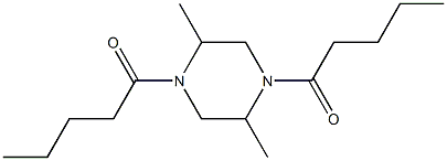 1-(2,5-dimethyl-4-pentanoylpiperazin-1-yl)pentan-1-one,,结构式