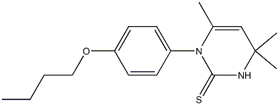 3-(4-butoxyphenyl)-4,6,6-trimethyl-1H-pyrimidine-2-thione Structure