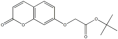 tert-butyl 2-(2-oxochromen-7-yl)oxyacetate Struktur