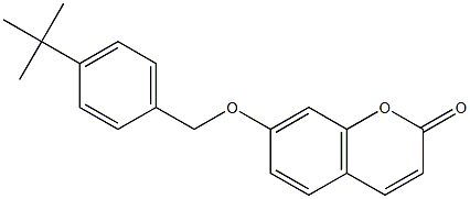 7-[(4-tert-butylphenyl)methoxy]chromen-2-one 结构式