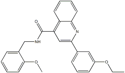 2-(3-ethoxyphenyl)-N-[(2-methoxyphenyl)methyl]quinoline-4-carboxamide