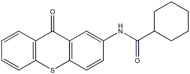 N-(9-oxothioxanthen-2-yl)cyclohexanecarboxamide 结构式