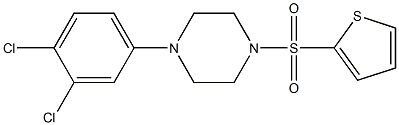1-(3,4-dichlorophenyl)-4-thiophen-2-ylsulfonylpiperazine Struktur