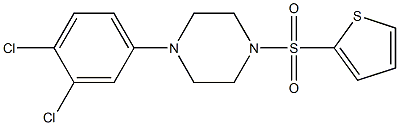 1-(3,4-dichlorophenyl)-4-thiophen-2-ylsulfonylpiperazine Structure