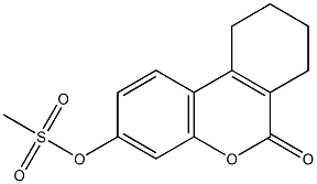 (6-oxo-7,8,9,10-tetrahydrobenzo[c]chromen-3-yl) methanesulfonate 化学構造式