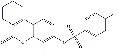  (4-methyl-6-oxo-7,8,9,10-tetrahydrobenzo[c]chromen-3-yl) 4-chlorobenzenesulfonate