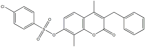  (3-benzyl-4,8-dimethyl-2-oxochromen-7-yl) 4-chlorobenzenesulfonate