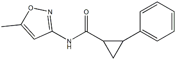 N-(5-methyl-1,2-oxazol-3-yl)-2-phenylcyclopropane-1-carboxamide Structure