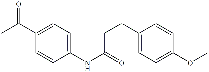 N-(4-acetylphenyl)-3-(4-methoxyphenyl)propanamide