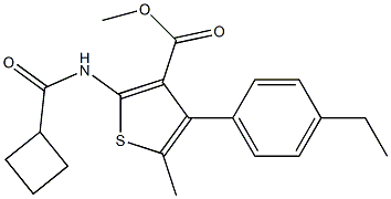 methyl 2-(cyclobutanecarbonylamino)-4-(4-ethylphenyl)-5-methylthiophene-3-carboxylate