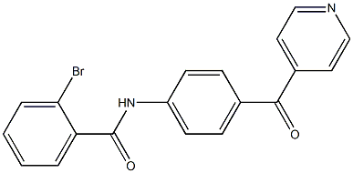 2-bromo-N-[4-(pyridine-4-carbonyl)phenyl]benzamide Structure