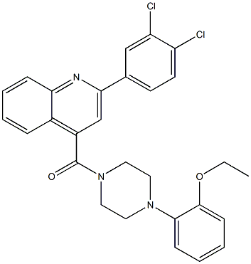  [2-(3,4-dichlorophenyl)quinolin-4-yl]-[4-(2-ethoxyphenyl)piperazin-1-yl]methanone