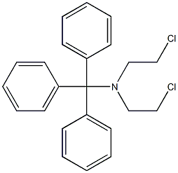 2-chloro-N-(2-chloroethyl)-N-tritylethanamine Struktur