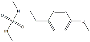 1-[2-(dimethylsulfamoylamino)ethyl]-4-methoxybenzene Struktur