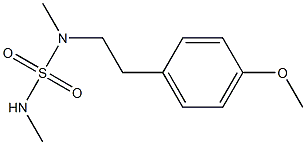 1-[2-(dimethylsulfamoylamino)ethyl]-4-methoxybenzene 化学構造式