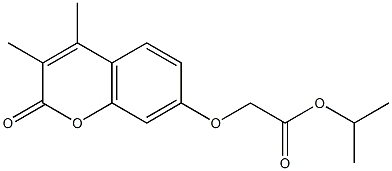 propan-2-yl 2-(3,4-dimethyl-2-oxochromen-7-yl)oxyacetate Structure