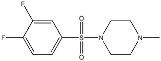 1-(3,4-difluorophenyl)sulfonyl-4-methylpiperazine Structure