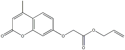 prop-2-enyl 2-(4-methyl-2-oxochromen-7-yl)oxyacetate Struktur