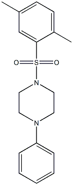 1-(2,5-dimethylphenyl)sulfonyl-4-phenylpiperazine,,结构式