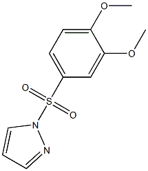 1-(3,4-dimethoxyphenyl)sulfonylpyrazole Structure