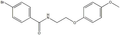 4-bromo-N-[2-(4-methoxyphenoxy)ethyl]benzamide Structure