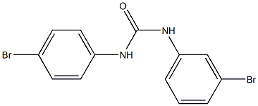 1-(3-bromophenyl)-3-(4-bromophenyl)urea 结构式