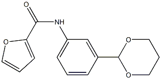 N-[3-(1,3-dioxan-2-yl)phenyl]furan-2-carboxamide Struktur
