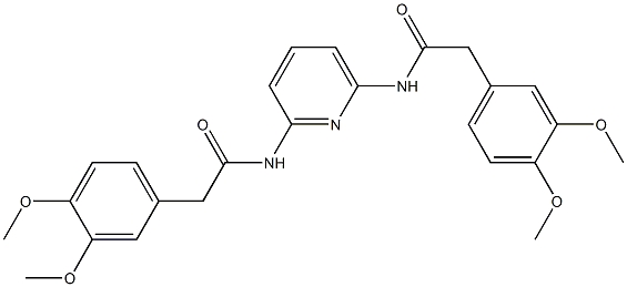 2-(3,4-dimethoxyphenyl)-N-[6-[[2-(3,4-dimethoxyphenyl)acetyl]amino]pyridin-2-yl]acetamide Structure