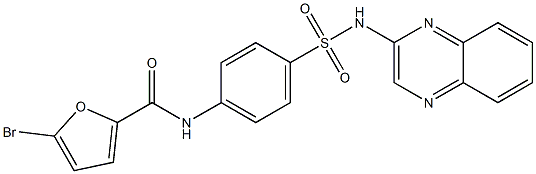  5-bromo-N-[4-(quinoxalin-2-ylsulfamoyl)phenyl]furan-2-carboxamide