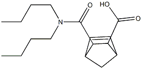 2-(dibutylcarbamoyl)bicyclo[2.2.1]hept-5-ene-3-carboxylic acid Structure