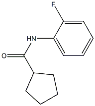 N-(2-fluorophenyl)cyclopentanecarboxamide Structure