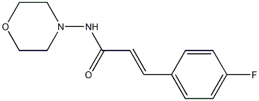 (E)-3-(4-fluorophenyl)-N-morpholin-4-ylprop-2-enamide