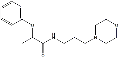 N-(3-morpholin-4-ylpropyl)-2-phenoxybutanamide Struktur