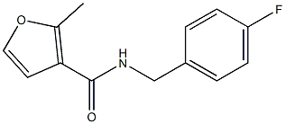 N-[(4-fluorophenyl)methyl]-2-methylfuran-3-carboxamide Structure