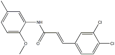 (E)-3-(3,4-dichlorophenyl)-N-(2-methoxy-5-methylphenyl)prop-2-enamide Structure