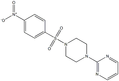  2-[4-(4-nitrophenyl)sulfonylpiperazin-1-yl]pyrimidine