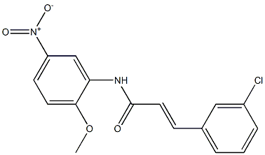 (E)-3-(3-chlorophenyl)-N-(2-methoxy-5-nitrophenyl)prop-2-enamide Structure