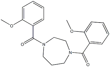 [4-(2-methoxybenzoyl)-1,4-diazepan-1-yl]-(2-methoxyphenyl)methanone Structure