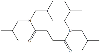 N,N,N',N'-tetrakis(2-methylpropyl)butanediamide Struktur
