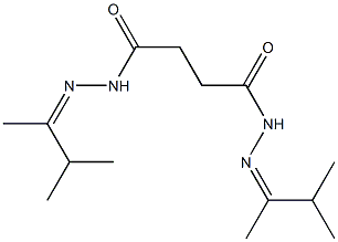 N,N'-bis[(Z)-3-methylbutan-2-ylideneamino]butanediamide Structure