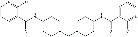 2-chloro-N-[4-[[4-[(2-chloropyridine-3-carbonyl)amino]cyclohexyl]methyl]cyclohexyl]pyridine-3-carboxamide