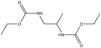 ethyl N-[1-(ethoxycarbonylamino)propan-2-yl]carbamate Structure